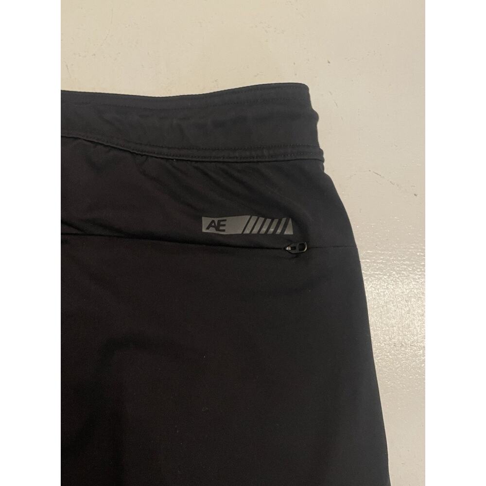 American Eagle Active Flex Jogger Sweat Pants Tapered Pockets Mens Large Black - Picture 13 of 13